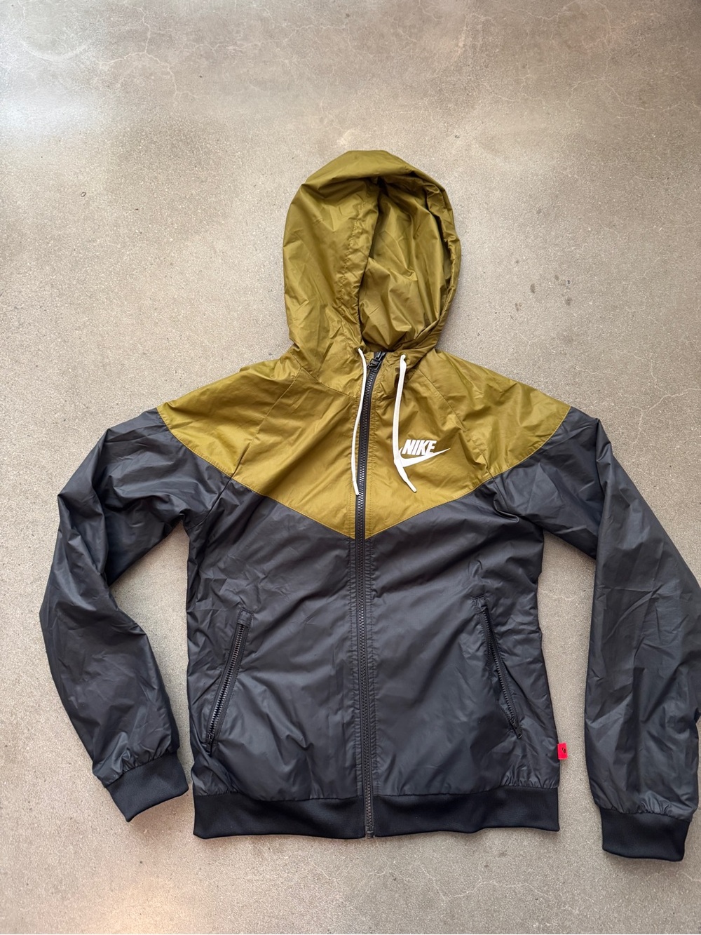 Nike Olive Green Windbreaker Jacket